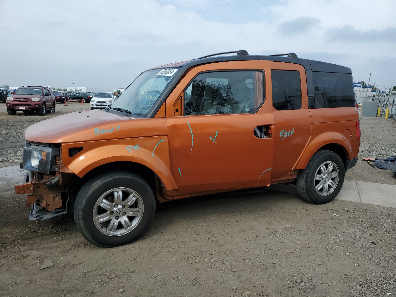 5J6YH287X7L006626 2007 Honda Element Ex