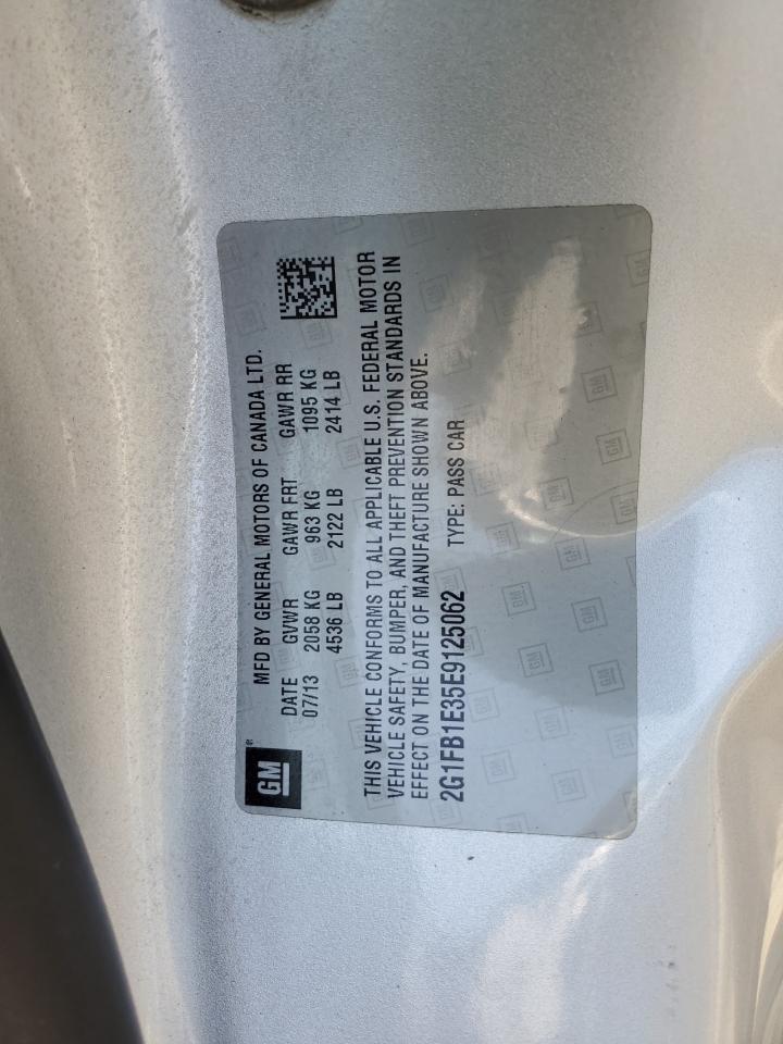 2014 Chevrolet Camaro Lt VIN: 2G1FB1E35E9125062 Lot: 64745534