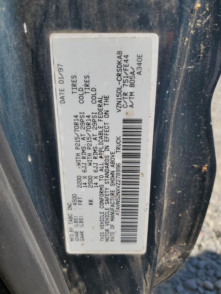 1997 Toyota Tacoma Xtracab VIN: 4TAVN52NXVZ278996 Lot: 62470294