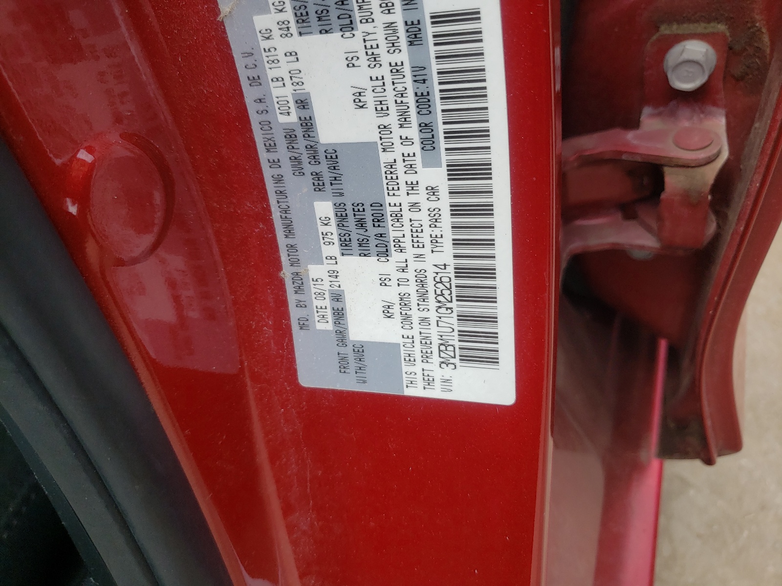 3MZBM1U71GM252614 2016 Mazda 3 Sport