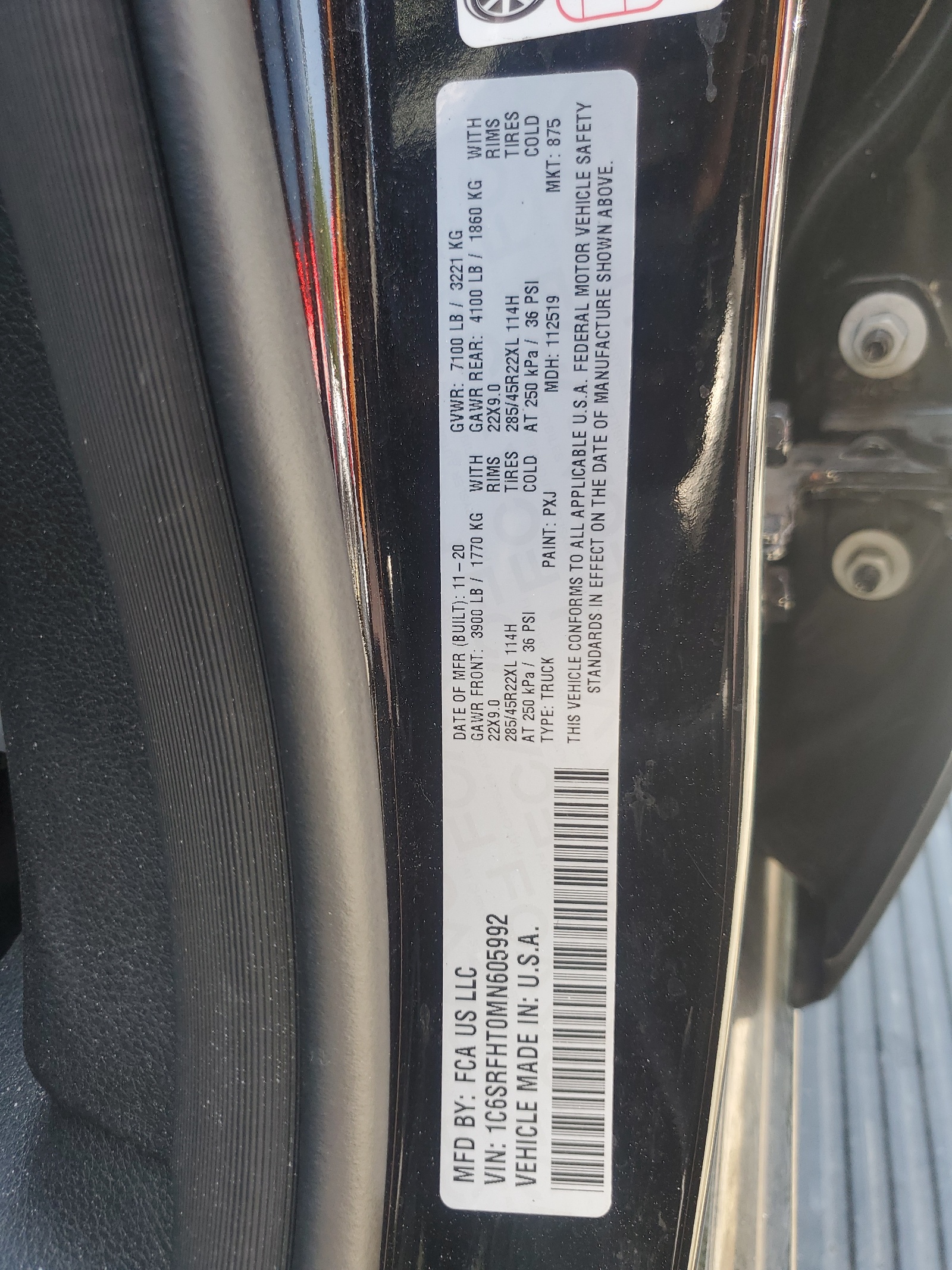 1C6SRFHT0MN605992 2021 Ram 1500 Limited