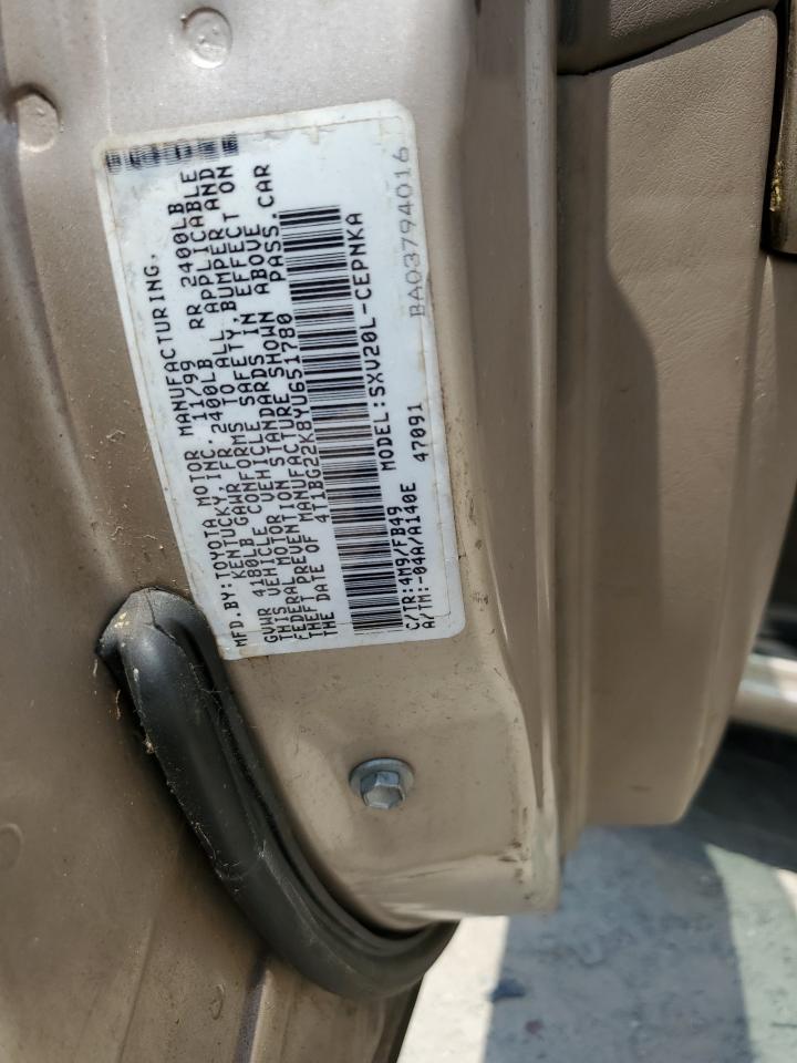 2000 Toyota Camry Ce VIN: 4T1BG22K8YU651780 Lot: 65325914