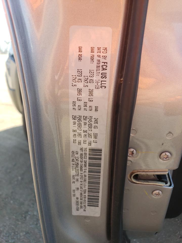 2020 Jeep Cherokee Trailhawk VIN: 1C4PJMBNXLD537791 Lot: 63452404