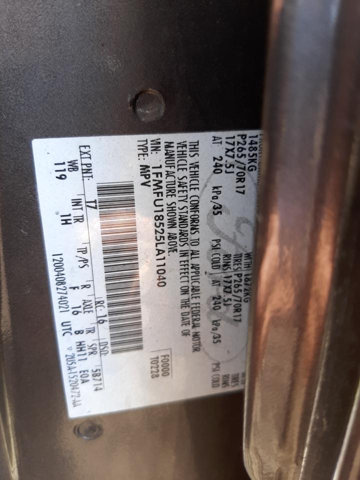 2005 Ford Expedition Eddie Bauer VIN: 1FMFU18525LA11040 Lot: 62888204