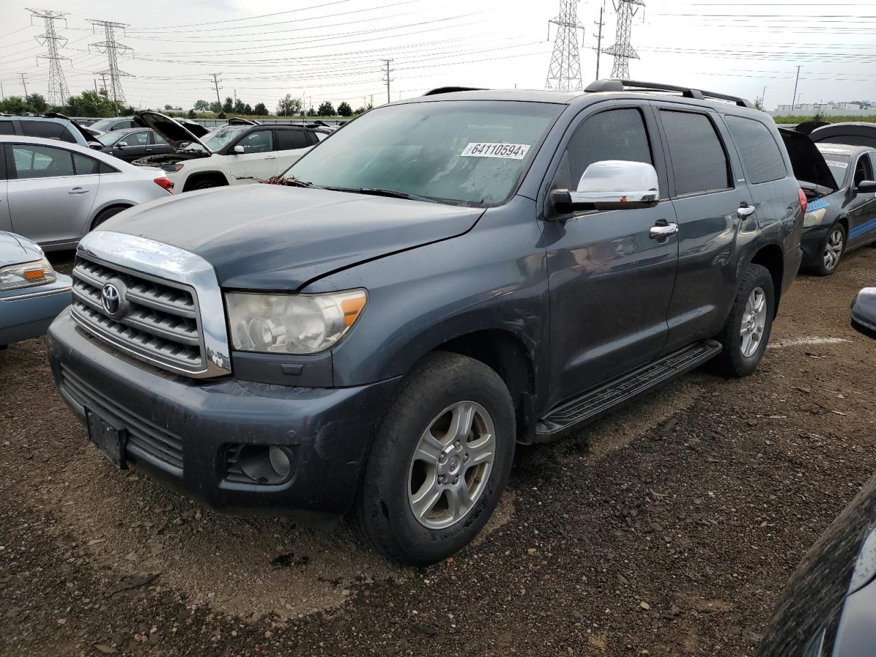 2008 Toyota Sequoia Limited VIN: 5TDBY68A48S019726 Lot: 64110594