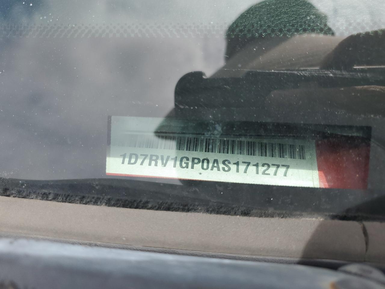 2010 Dodge Ram 1500 VIN: 1D7RV1GP0AS171277 Lot: 64304194