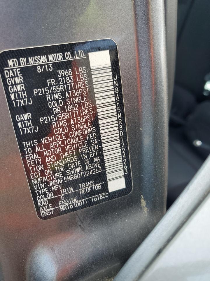 2013 Nissan Juke S VIN: JN8AF5MR8DT224263 Lot: 63710104