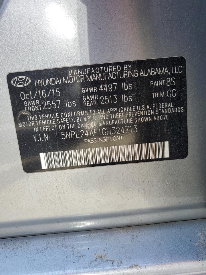 5NPE24AF1GH324713 2016 Hyundai Sonata Se