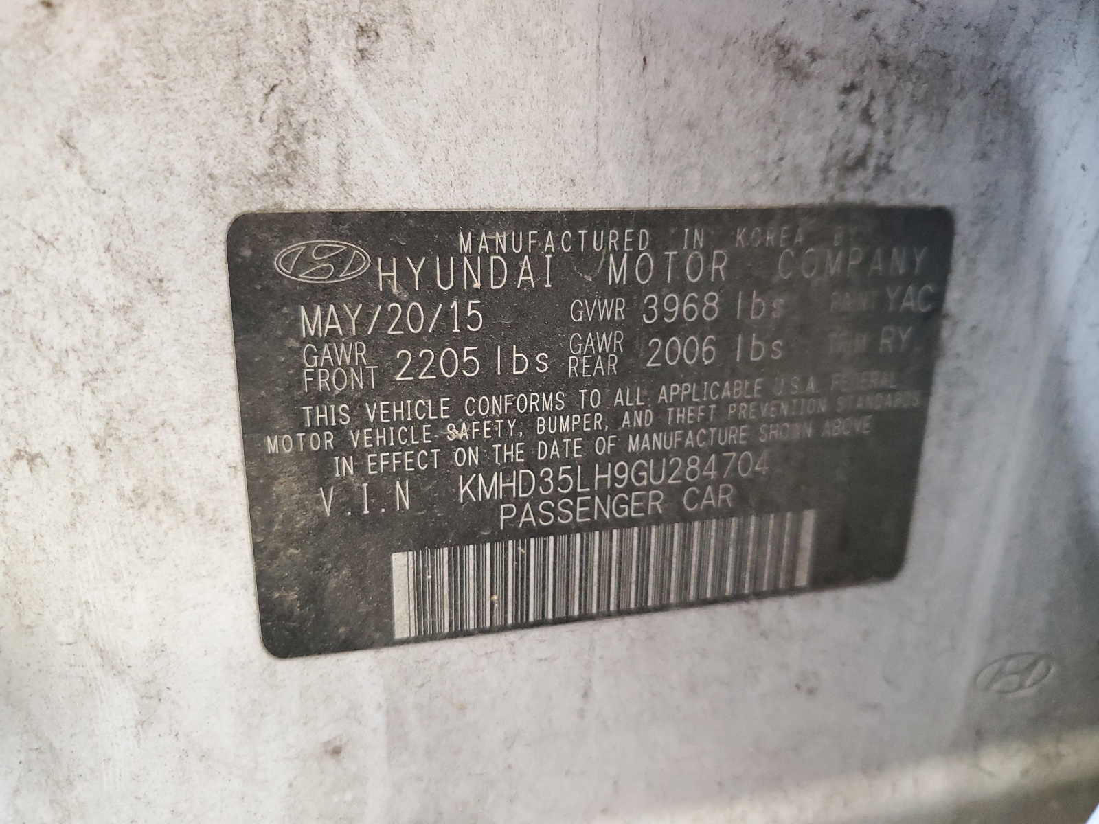 KMHD35LH9GU284704 2016 Hyundai Elantra Gt