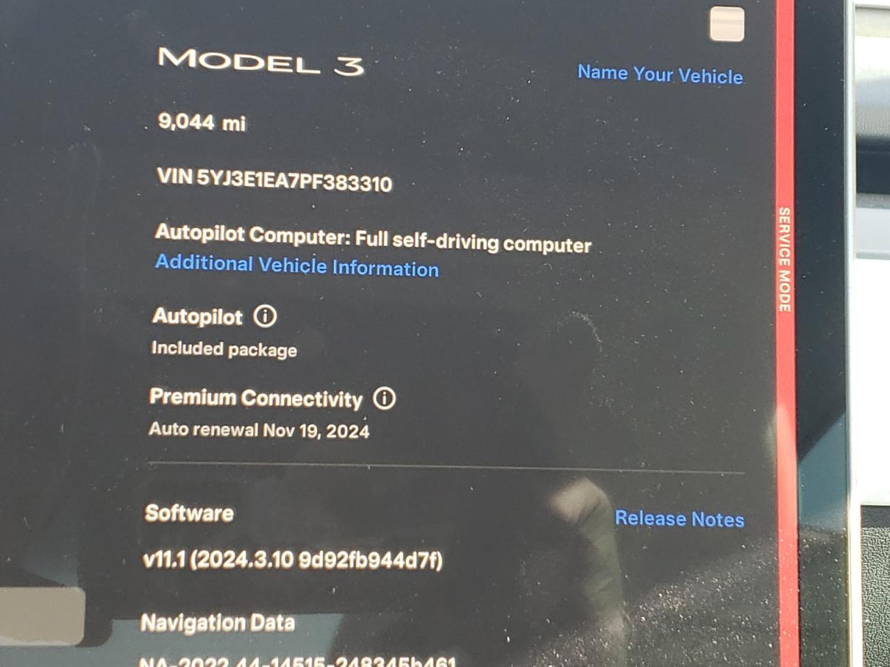 5YJ3E1EA7PF383310 2023 Tesla Model 3