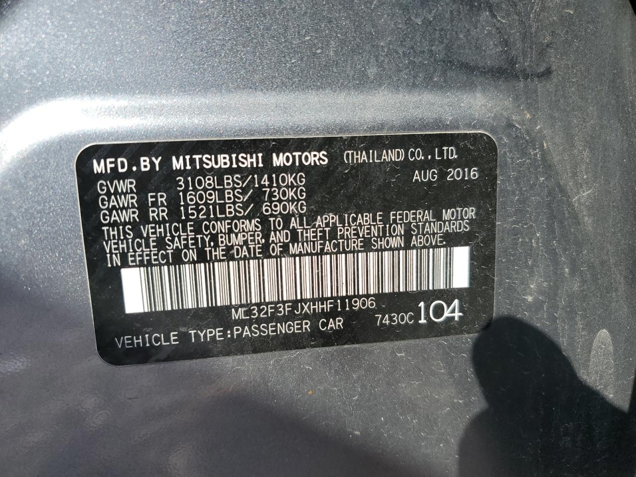 ML32F3FJXHHF11906 2017 Mitsubishi Mirage G4 Es