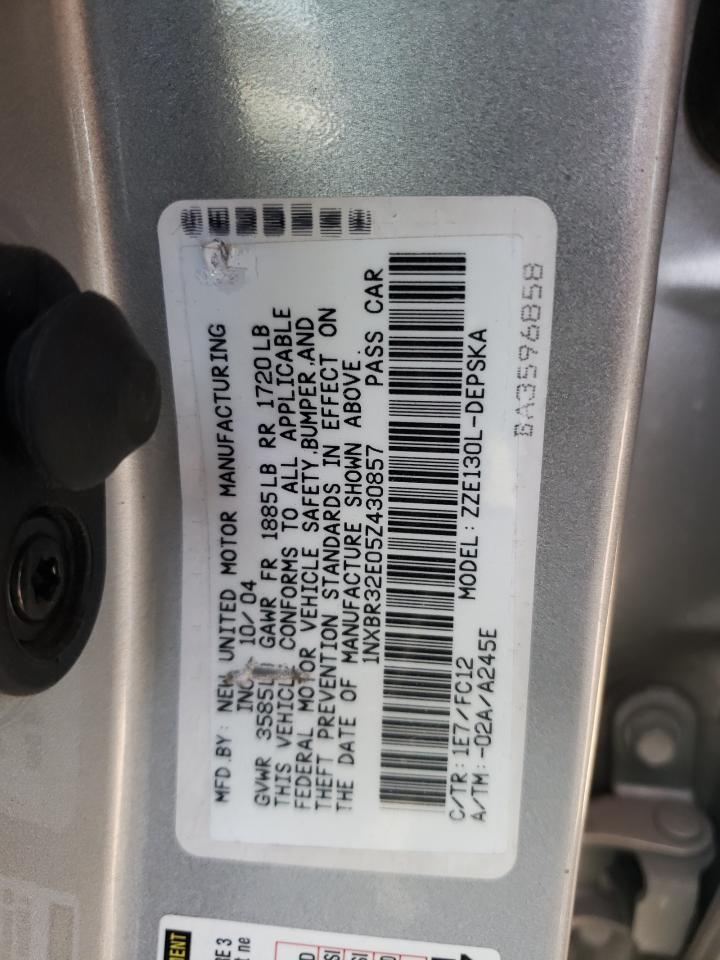 2005 Toyota Corolla Ce VIN: 1NXBR32E05Z430857 Lot: 63275974