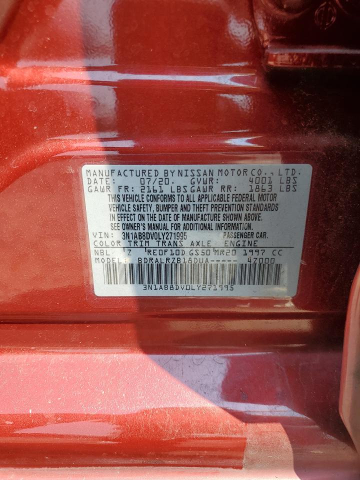 2020 Nissan Sentra Sr VIN: 3N1AB8DV0LY271995 Lot: 64934854