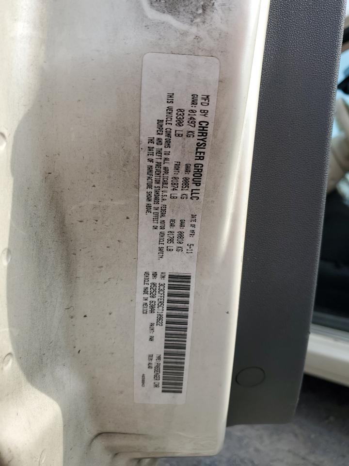 2012 Fiat 500 Lounge VIN: 3C3CFFER5CT109622 Lot: 64953814