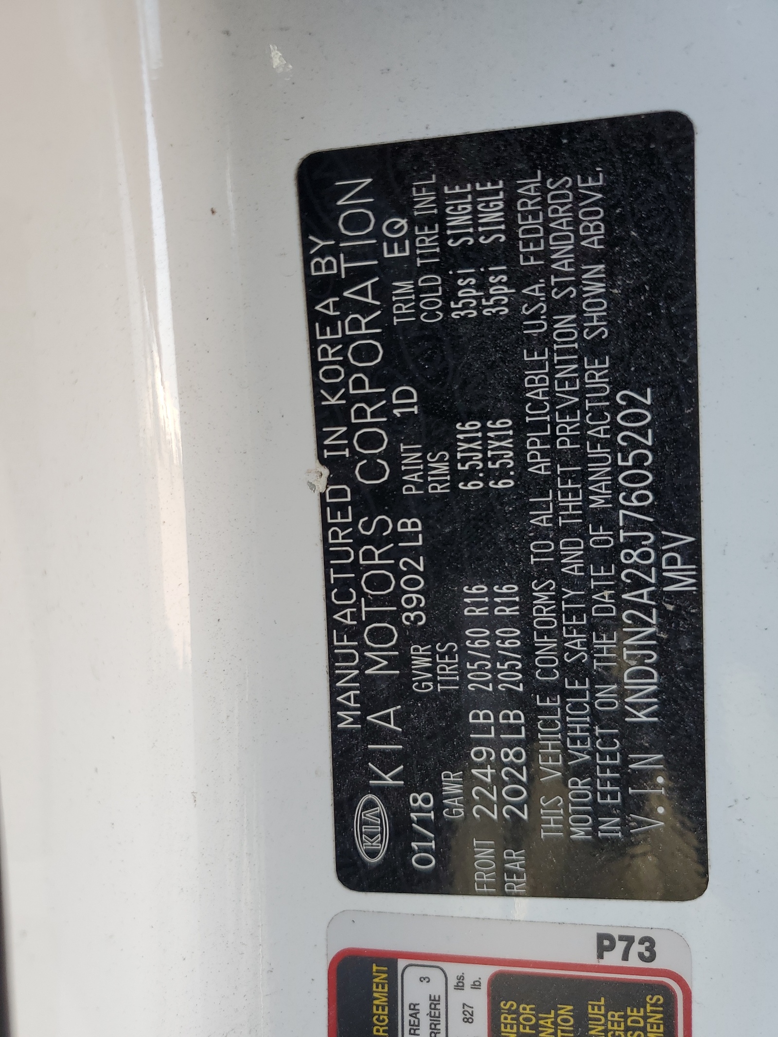 KNDJN2A28J7605202 2018 Kia Soul