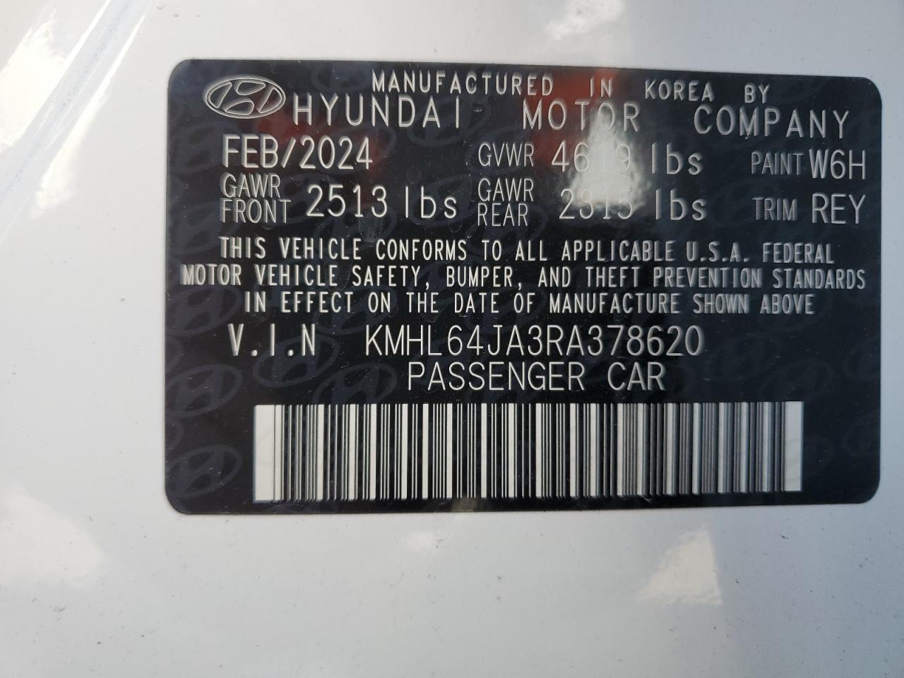 KMHL64JA3RA378620 2024 HYUNDAI SONATA - Image 12