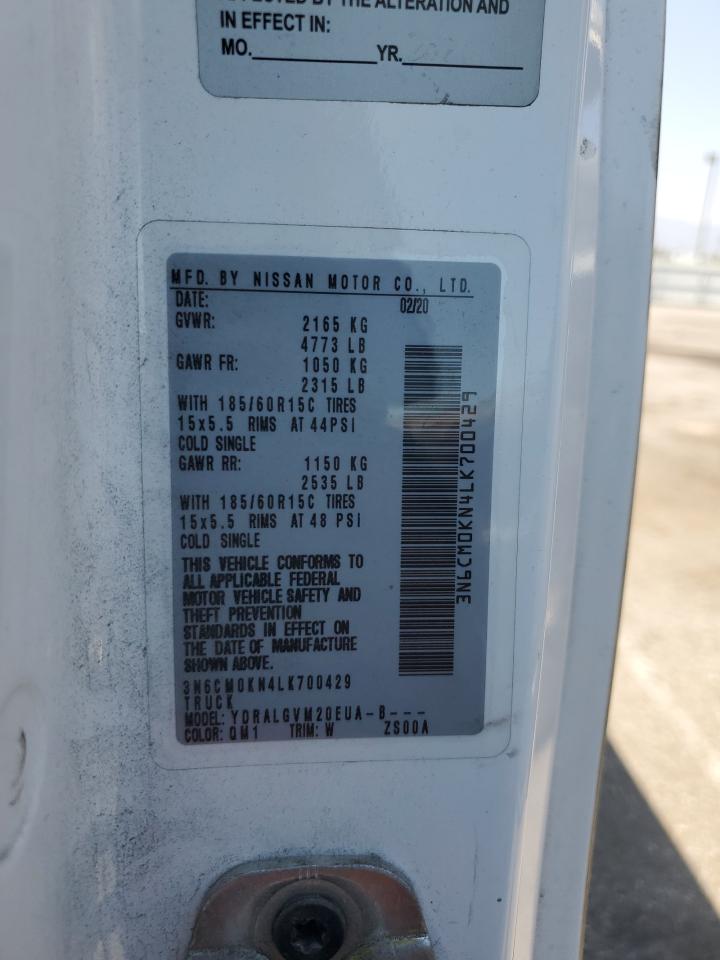 2020 Nissan Nv200 2.5S VIN: 3N6CM0KN4LK700429 Lot: 61506054