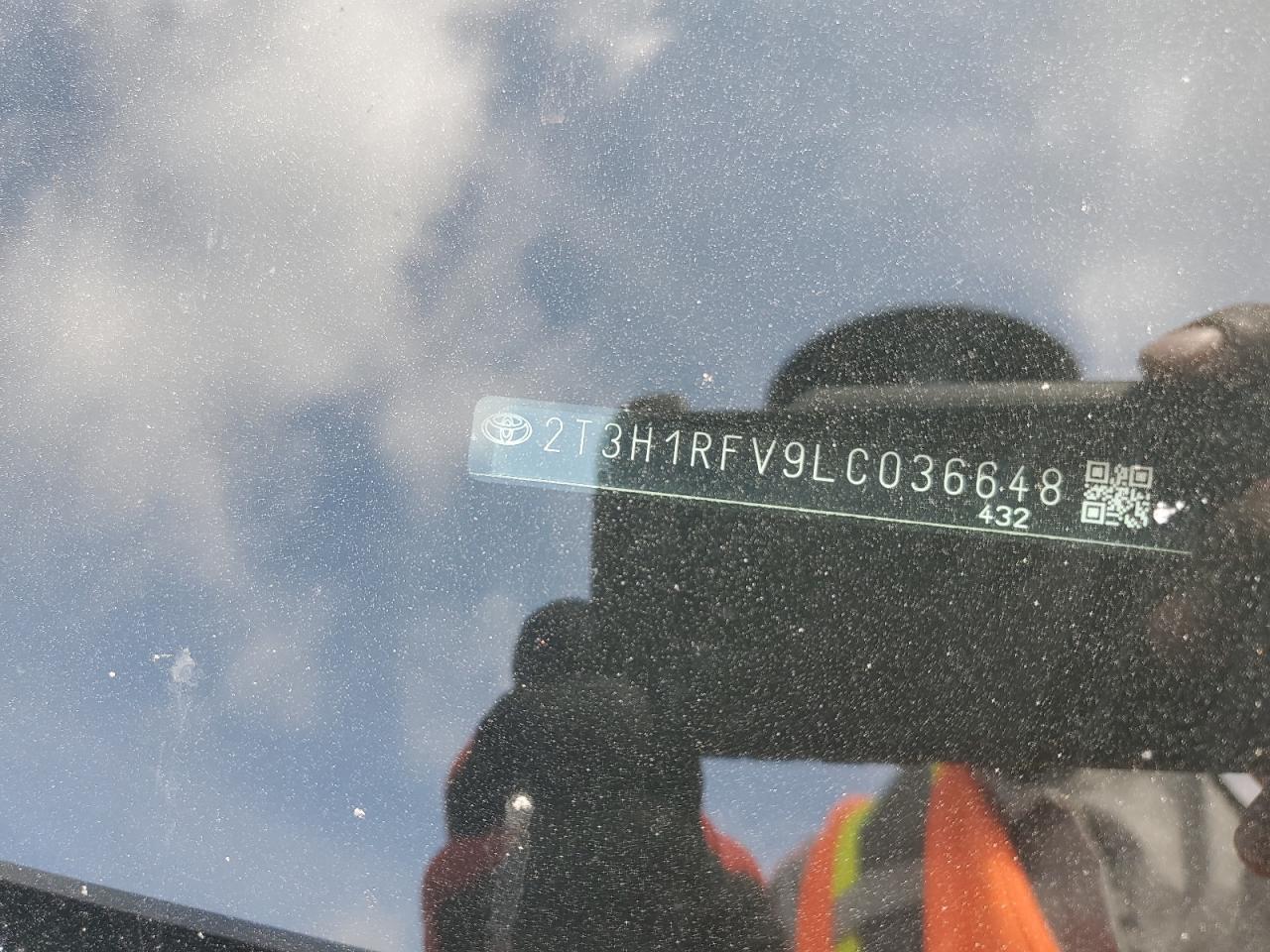 2020 Toyota Rav4 Le VIN: 2T3H1RFV9LC036648 Lot: 64771604