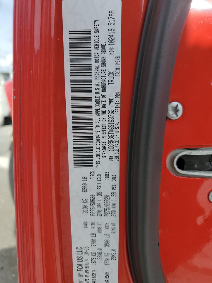 2016 Ram 1500 Slt VIN: 1C6RR6GTXGS163762 Lot: 63561044