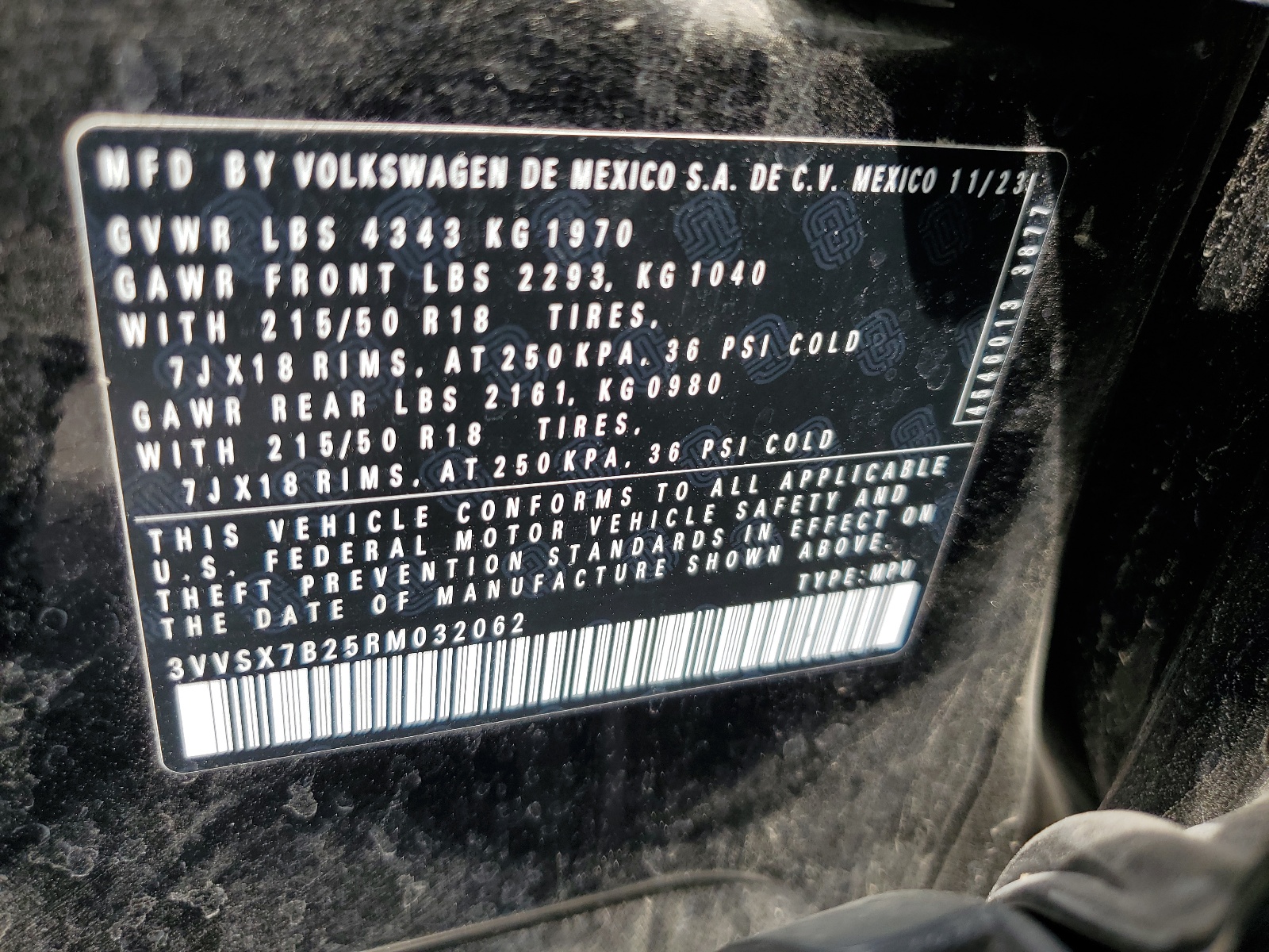 3VVSX7B25RM032062 2024 Volkswagen Taos Se