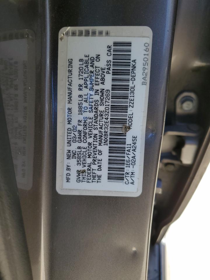 2003 Toyota Corolla Ce VIN: 1NXBR32E43Z017269 Lot: 64691364