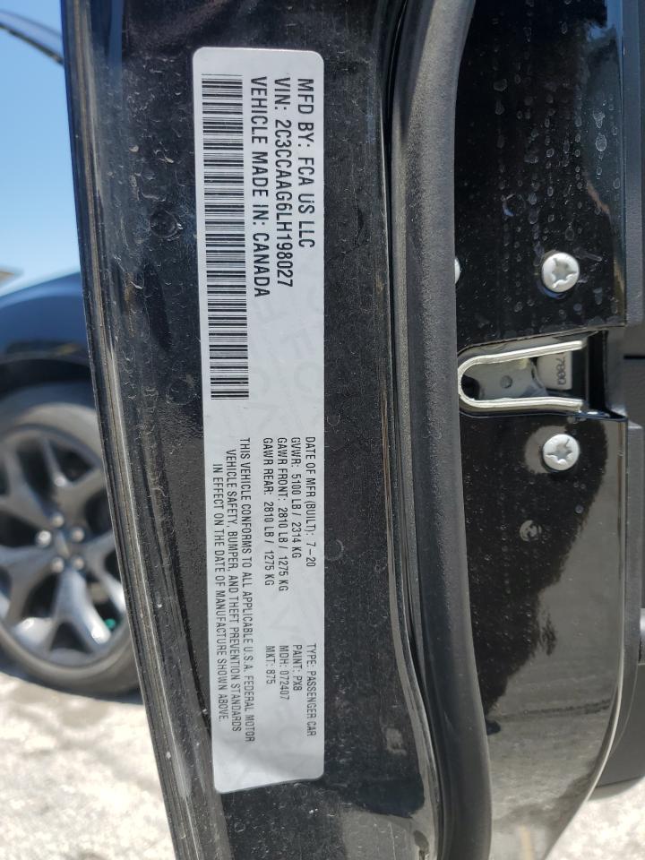 2020 Chrysler 300 Touring VIN: 2C3CCAAG6LH198027 Lot: 60934214