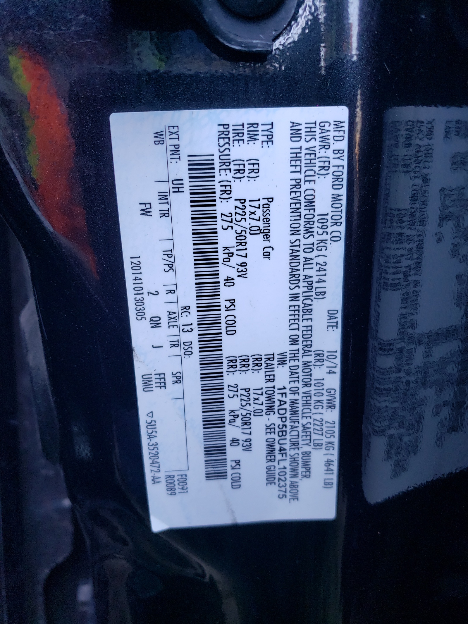 1FADP5BU4FL102375 2015 Ford C-Max Sel