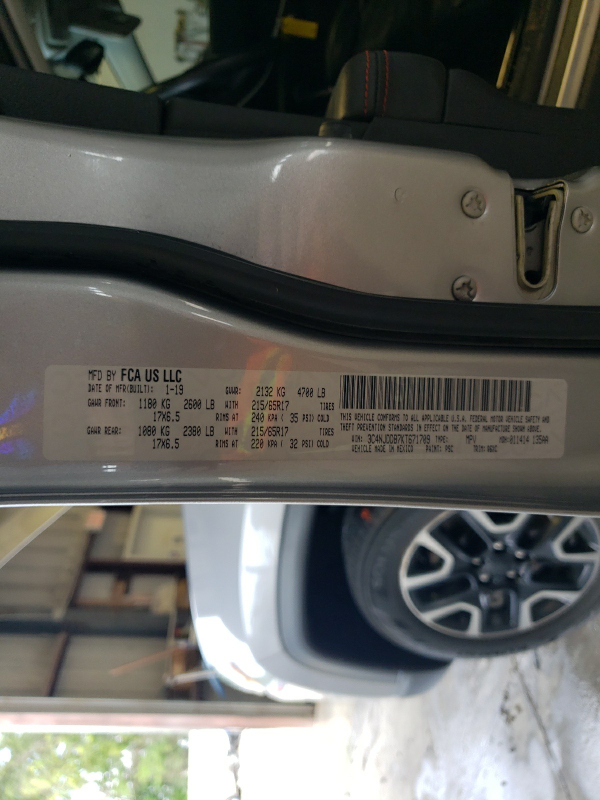 3C4NJDDB7KT671709 2019 Jeep Compass Trailhawk