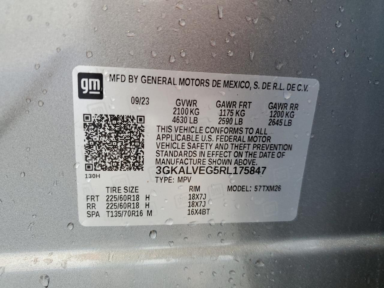 3GKALVEG5RL175847 2024 GMC Terrain Slt