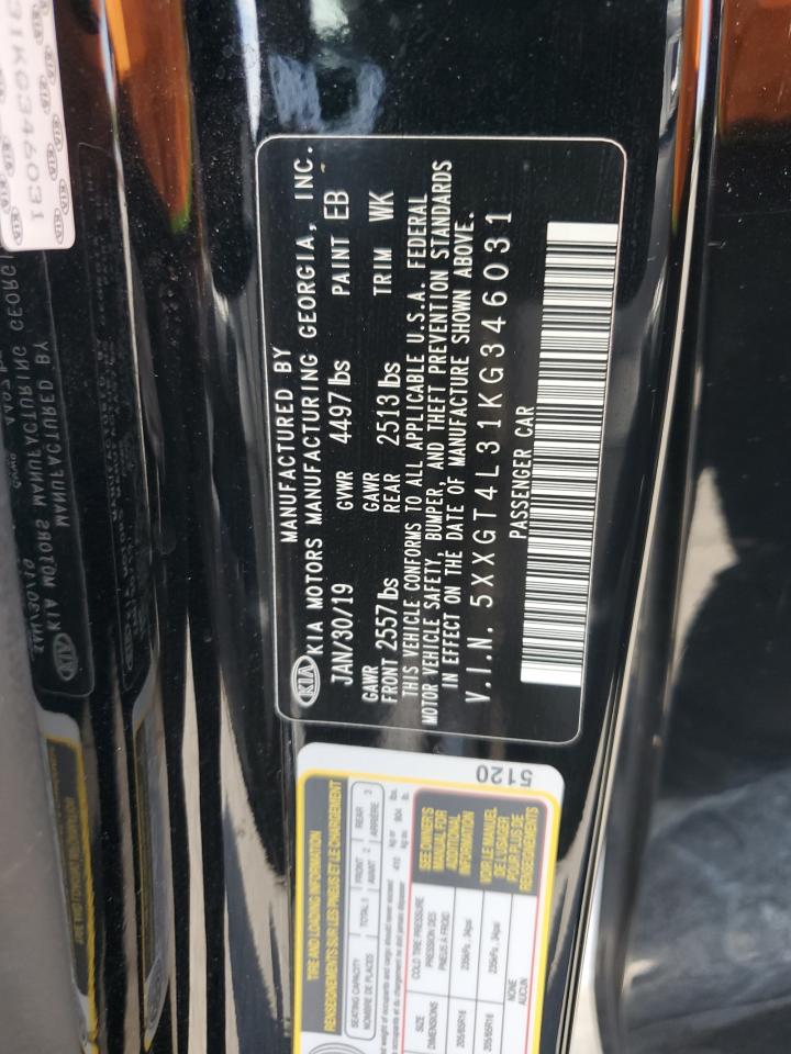 2019 Kia Optima Lx VIN: 5XXGT4L31KG346031 Lot: 63720614