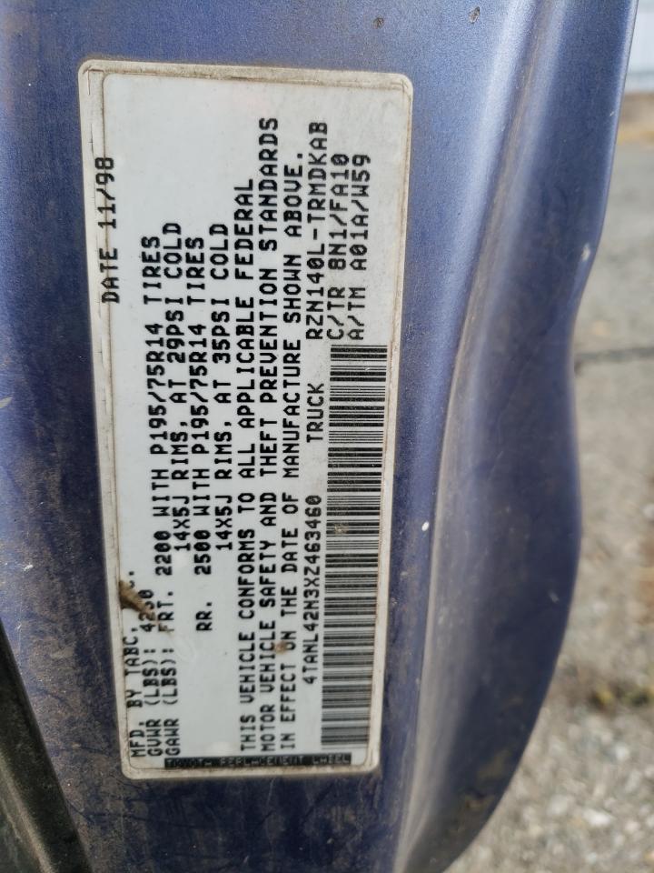 1999 Toyota Tacoma VIN: 4TANL42N3XZ463460 Lot: 63217824