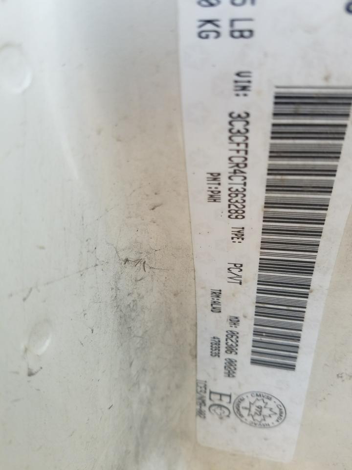 2012 Fiat 500 Lounge VIN: 3C3CFFCR4CT363289 Lot: 62596334