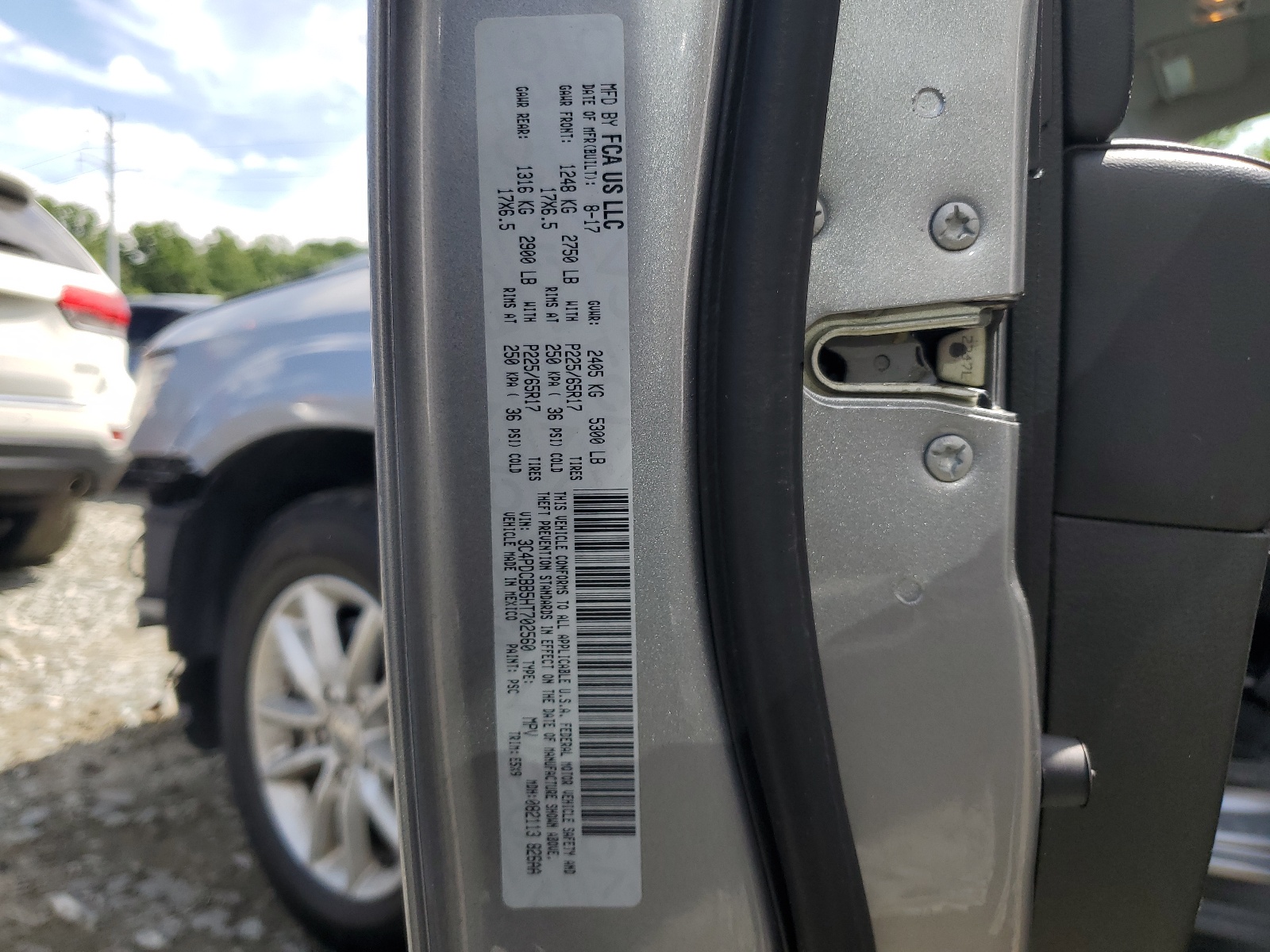 3C4PDCBB5HT702560 2017 Dodge Journey Sxt