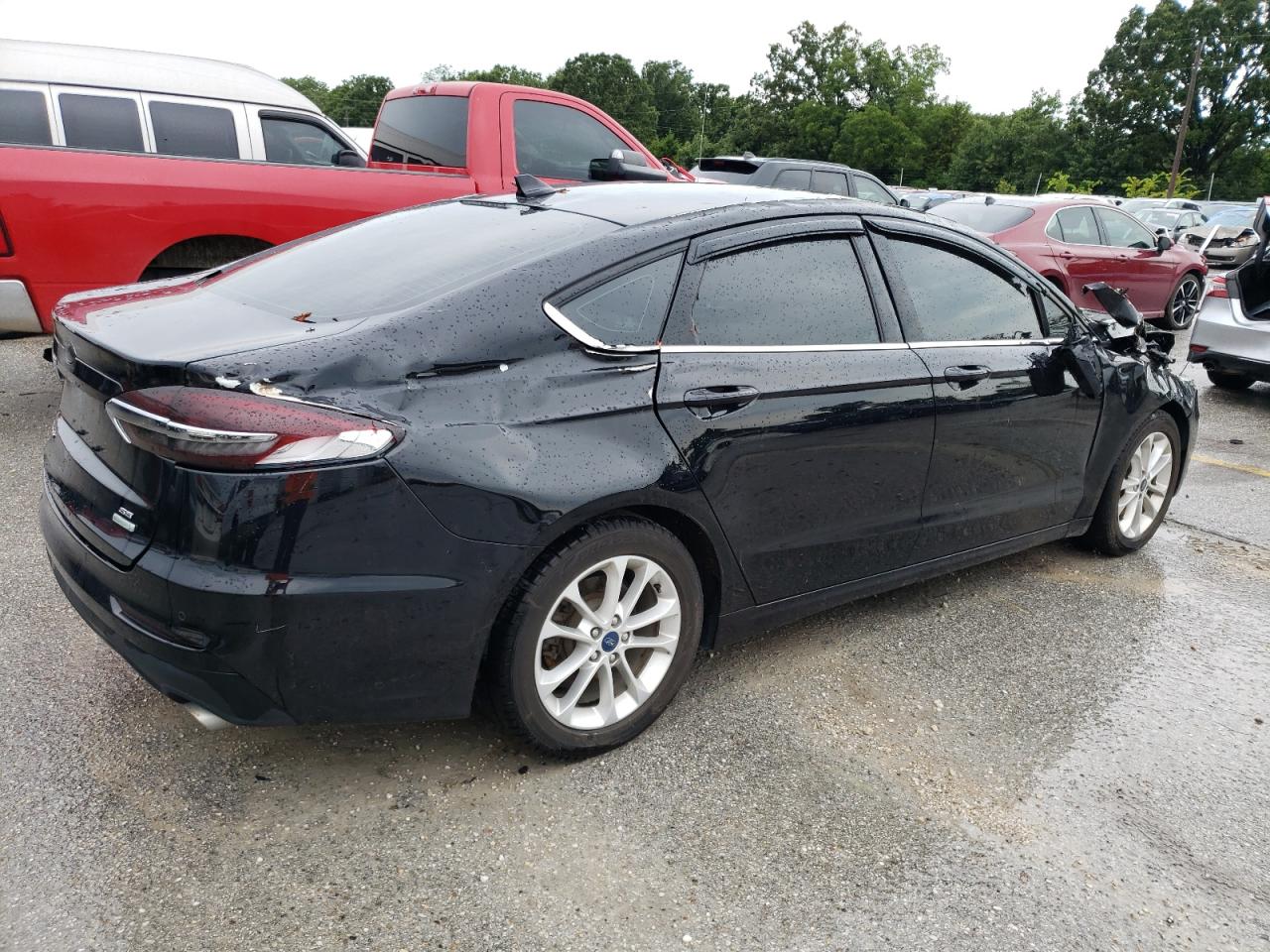 2019 Ford Fusion Se VIN: 3FA6P0HD9KR142966 Lot: 62929694