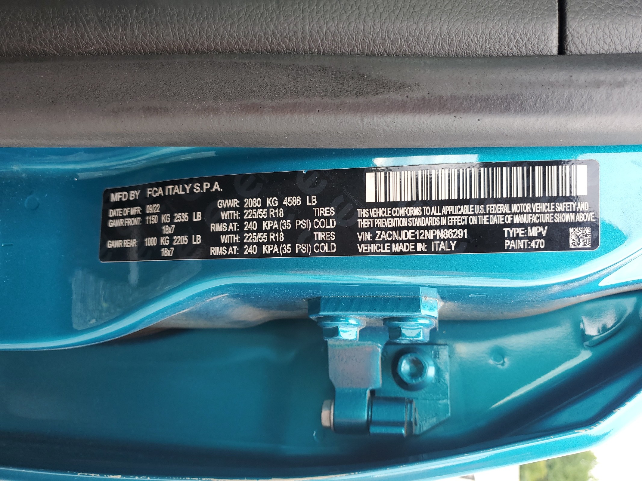 ZACNJDE12NPN86291 2022 Jeep Renegade Altitude