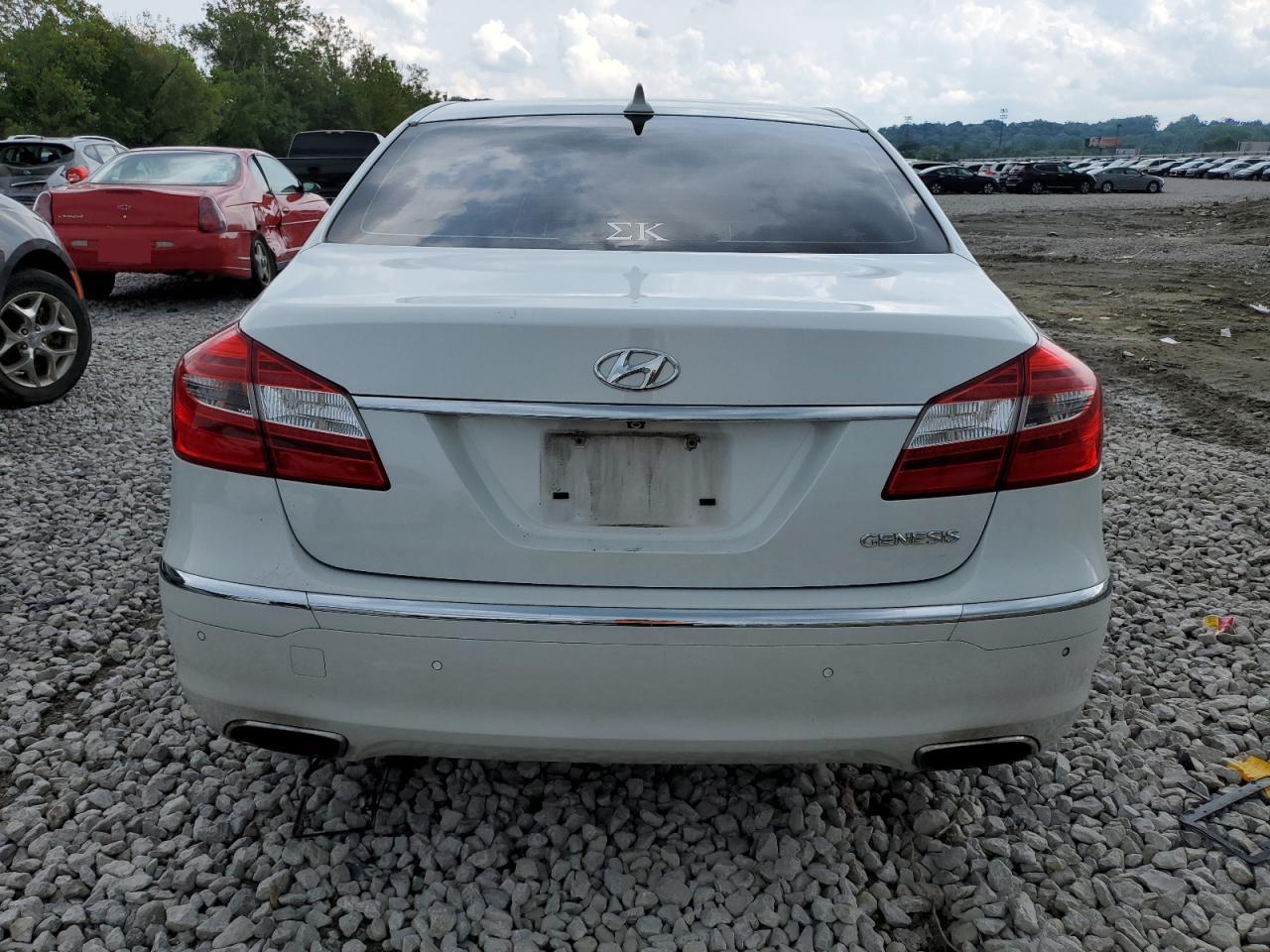 2012 Hyundai Genesis 3.8L VIN: KMHGC4DD6CU198358 Lot: 64352014