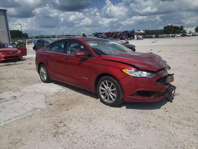 2017 Ford Fusion S Hybrid VIN: 3FA6P0UU3HR262485 Lot: 61876144