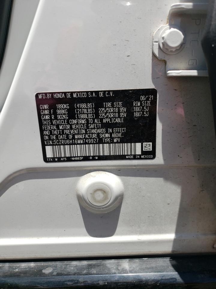 2021 Honda Hr-V Sport VIN: 3CZRU6H16MM749927 Lot: 61114834