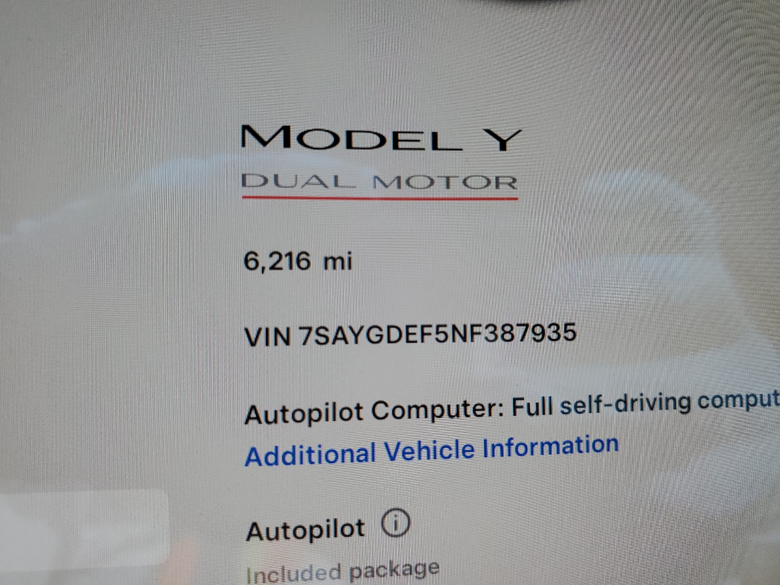 7SAYGDEF5NF387935 2022 Tesla Model Y