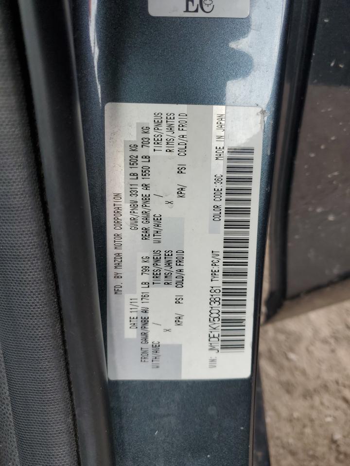 2012 Mazda Mazda2 VIN: JM1DE1KY5C0138181 Lot: 64105024