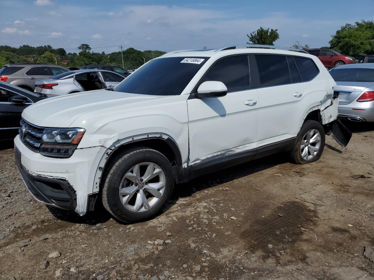 2018 Volkswagen Atlas Sel VIN: 1V2ER2CA0JC541365 Lot: 64215864