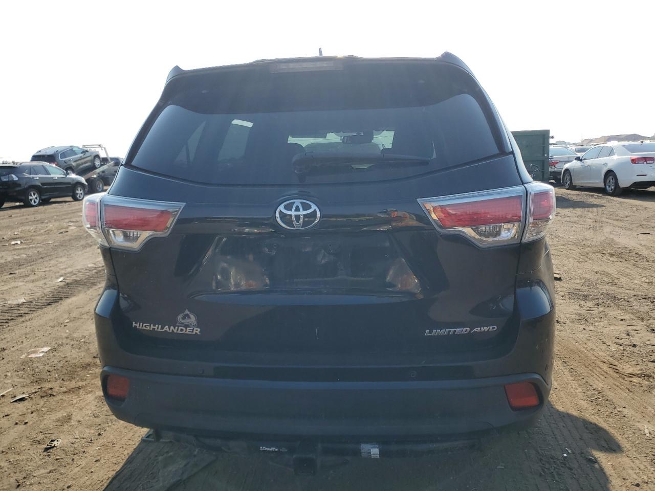 2015 Toyota Highlander Limited VIN: 5TDDKRFH4FS156870 Lot: 64856434