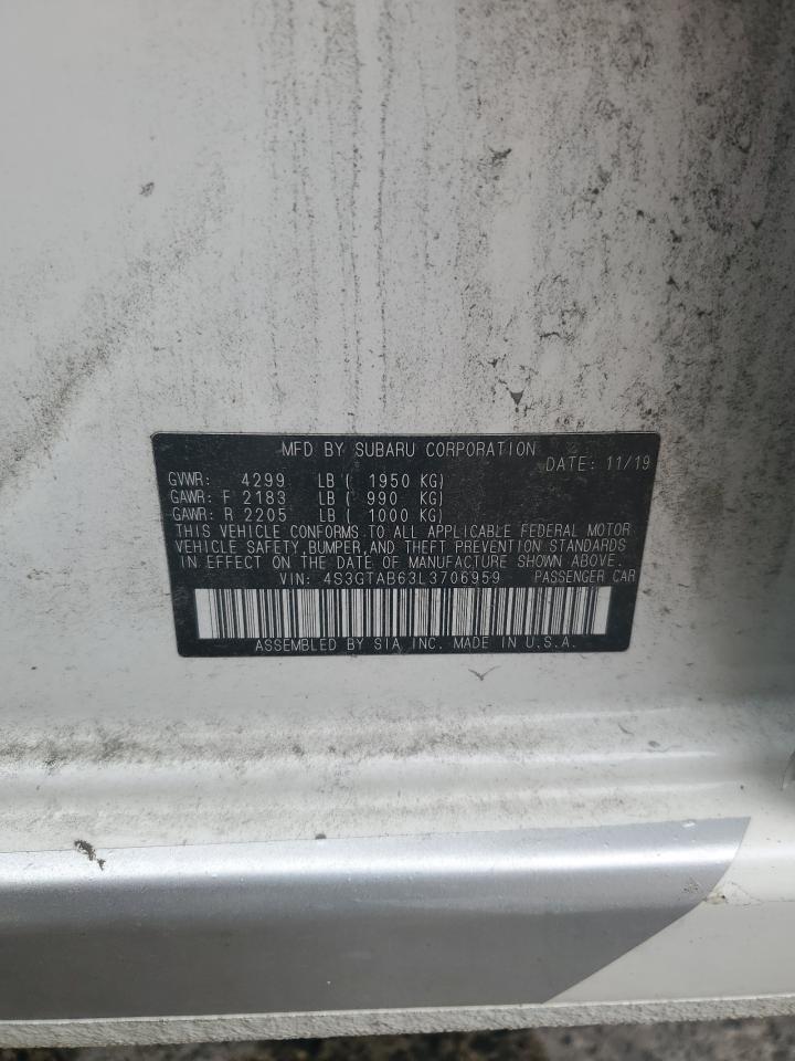 2020 Subaru Impreza VIN: 4S3GTAB63L3706959 Lot: 62737964