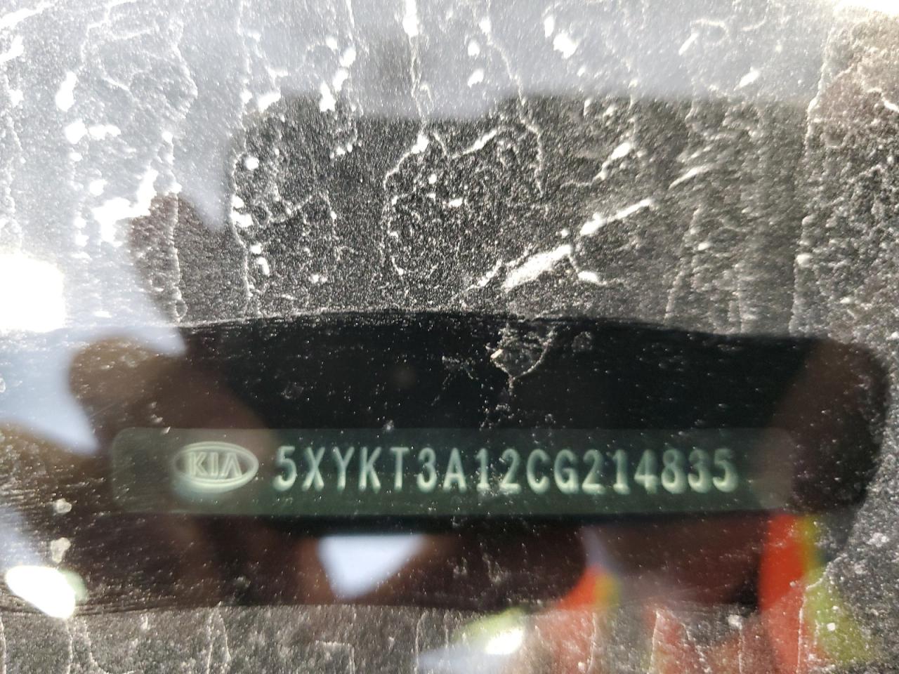 2012 Kia Sorento Base VIN: 5XYKT3A12CG214835 Lot: 61111294