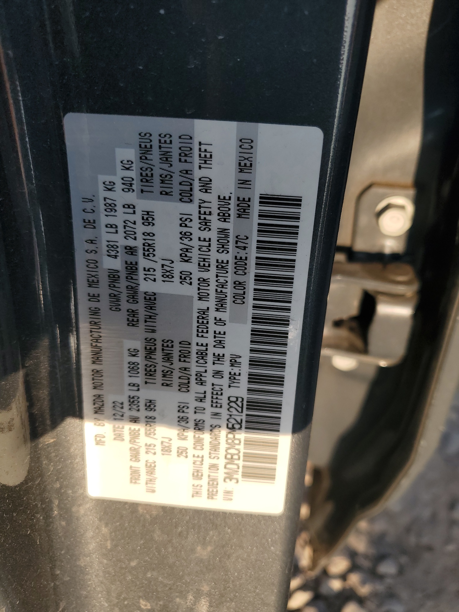 3MVDMBCM8PM521229 2023 Mazda Cx-30 Preferred