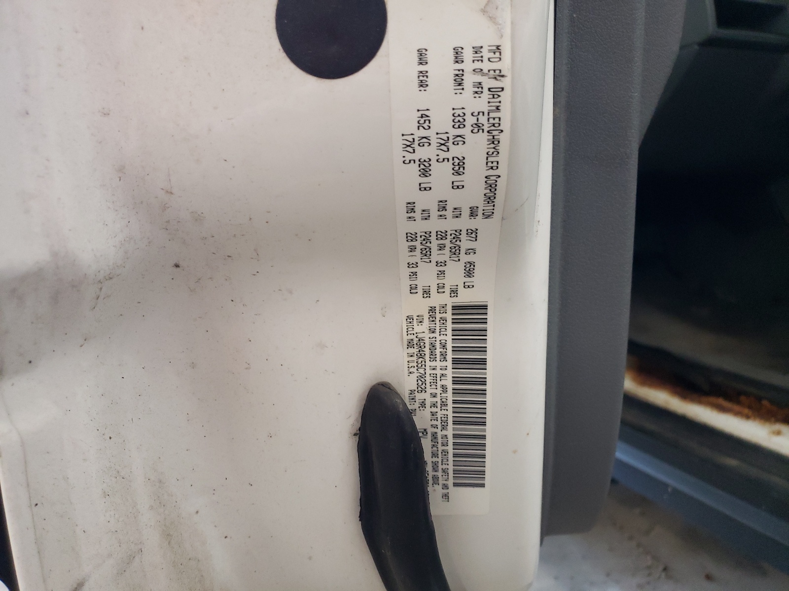 1J4GR48K55C702526 2005 Jeep Grand Cherokee Laredo