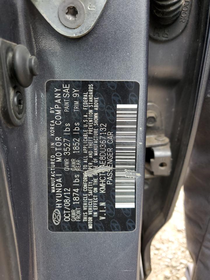 2013 Hyundai Accent Gls VIN: KMHCT4AE8DU367132 Lot: 63253554