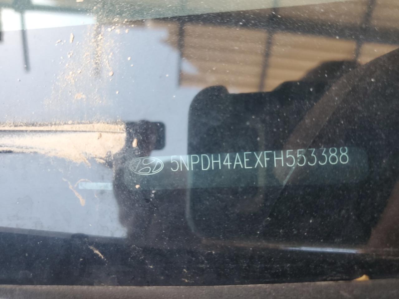 2015 Hyundai Elantra Se VIN: 5NPDH4AEXFH553388 Lot: 61549264