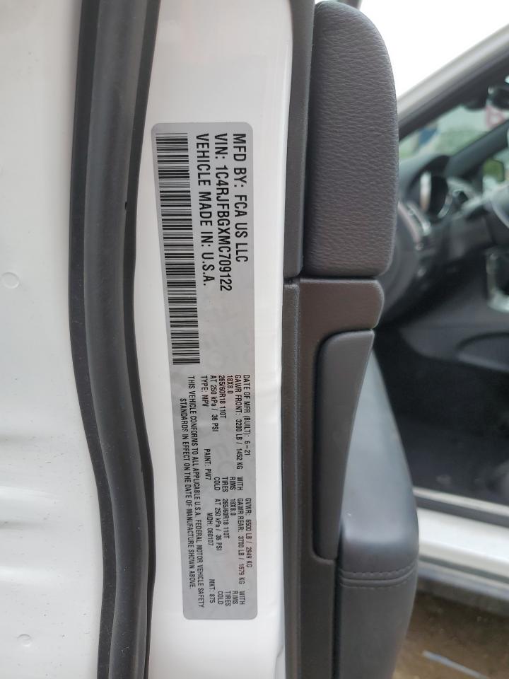 2021 Jeep Grand Cherokee Limited VIN: 1C4RJFBGXMC709122 Lot: 61387894