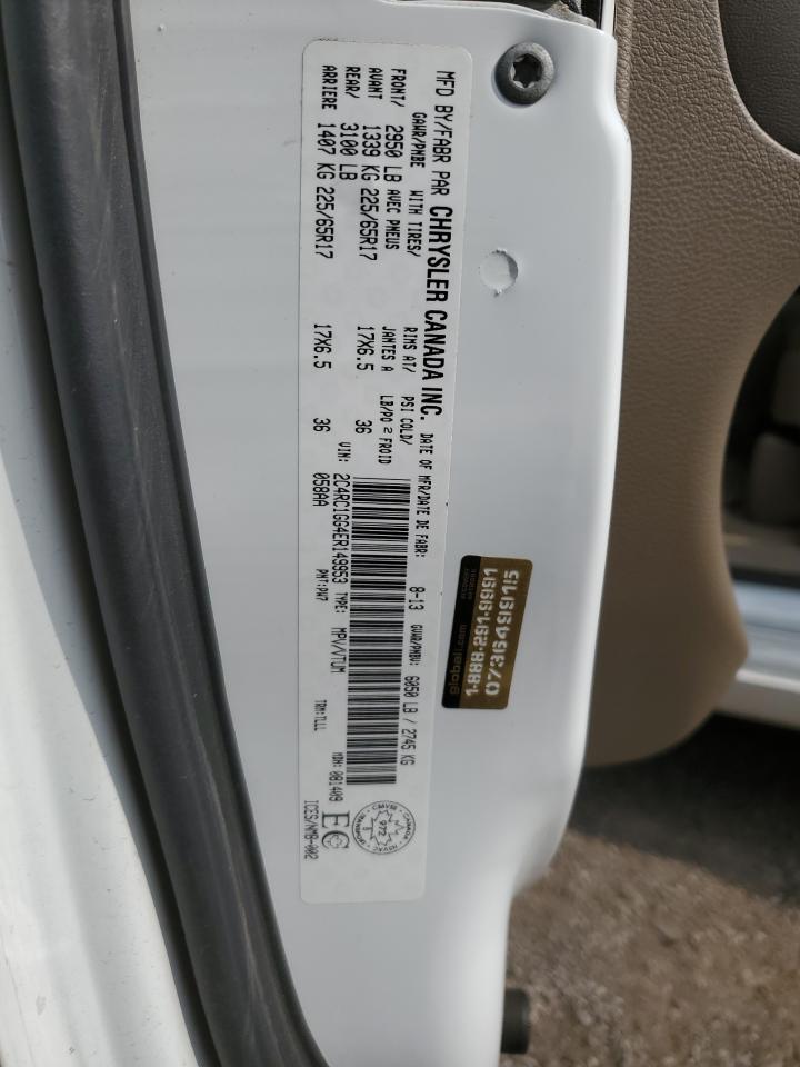 2014 Chrysler Town & Country Limited VIN: 2C4RC1GG4ER149953 Lot: 63649444